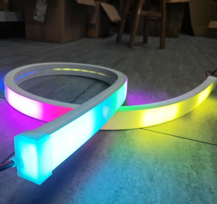 5m rgbw flex strip pixel rgb led neon bar lighting digital rigid ribbon lights 40mm wide waterproof neon strips